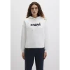 Mavi 168334-81964 Mavi Logo Baskılı Kapüşonlu Ekru Sweatshirt