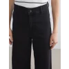 LCW Modest Siyah Wideleg Kadın Jean Pantolon