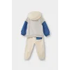 Defacto F9452A5ER134 Ekru Erkek Bebek 2li Takım Kapüşonlu Sweatshirt Eşofman Altı