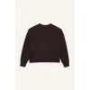 Defacto E8954AXBN340 Kahve DeFactoFit Oversize Geniş Kalıp Bisiklet Yaka Modal Sporcu Sweatshirt
