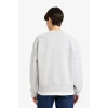Defacto G2152AXGR93 Gri Relax Fit Bisiklet Yaka Baskılı Kalın Sweatshirt