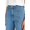 Defacto F1704AXNM28 Mavi 90s Wide Leg Yüksek Bel Düz Paça Uzun Jean Pantolon