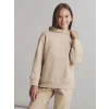 LCW Kids Bej Kapüşonlu Kız Çocuk Sweatshirt