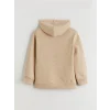 LCW Kids Bej Kapüşonlu Kız Çocuk Sweatshirt