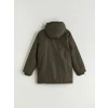 LCW Kids Haki Kapüşonlu Erkek Çocuk Mont