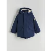 LCW Kids Lacivert Kapüşonlu Astarlı Erkek Çocuk Mont