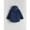 LCW Kids Lacivert Kapüşonlu Astarlı Erkek Çocuk Mont