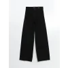 LCW Jeans Siyah Wideleg Kadın Jean Pantolon