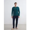 LC WAIKIKI Yeşil Standart Kalıp Erkek Pijama Takımı