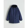 LCW Kids Lacivert Kapüşonlu Erkek Çocuk Mont