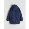 LCW Kids Lacivert Kapüşonlu Erkek Çocuk Mont
