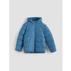 LCW Kids İndigo Kapüşonlu Erkek Çocuk Şişme Mont