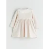 LCW baby Bej Bebe Yaka Kız Çocuk Elbise