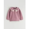 LCW Kids Pembe Bebe Yaka Kız Çocuk Sweatshirt ve Eşofman Altı