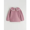 LCW Kids Pembe Bebe Yaka Kız Çocuk Sweatshirt ve Eşofman Altı