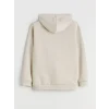 LCW Kids Bej Kapüşonlu Erkek Çocuk Kalın Sweatshirt
