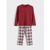 LC WAIKIKI Bordo Standart Kalıp Erkek Pijama Takımı
