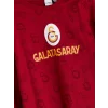 LCW Kids Kırmızı Bisiklet Yaka Galatasaray Baskılı Erkek Çocuk Pijama Takımı