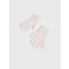 LCW ACCESSORIES Pembe Kalp Desenli Kız Çocuk Eldiven
