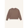 Defacto E8954AXBN576 Kahve DeFactoFit Oversize Geniş Kalıp Bisiklet Yaka Modal Sporcu Sweatshirt
