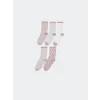 LCW DREAM Pembe Desenli Kadın Soket Çorap 5li