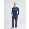 LC WAIKIKI Lacivert Standart Kalıp Erkek Pijama Takımı