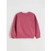 LCW Kids Pembe Bisiklet Yaka Kiraz Baskılı Kız Çocuk Sweatshirt