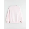 LCW Kids Pembe Bisiklet Yaka Minecraft Baskılı Kız Çocuk Sweatshirt