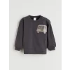 LCW baby Gri Bisiklet Yaka Erkek Bebek Sweatshirt ve Eşofman Alt 2li
