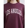 XSIDE Mürdüm Los Angeles Baskılı Kadın Sweatshirt