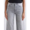 LCW Jeans Gri Wideleg Kadın Jean Pantolon