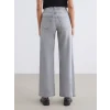 LCW Jeans Gri Wideleg Kadın Jean Pantolon