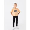 LCW Kids Siyah Beli Lastikli Basic Kız Çocuk Uzun Tayt