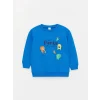LCW baby Turuncu Baskılı Uzun Kollu Erkek Bebek Sweatshirt 2li