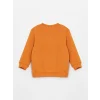 LCW baby Turuncu Bisiklet Yaka Baskılı Uzun Kollu Erkek Bebek Sweatshirt 2li