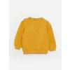 LCW baby Bej Bisiklet Yaka Uzun Kollu Baskılı Erkek Bebek Sweatshirt 2li