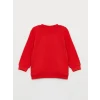 LCW baby Kırmızı Baskılı Uzun Kollu Erkek Bebek Sweatshirt 2li