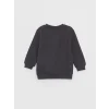 LCW baby Ekru Baskılı Uzun Kollu Erkek Bebek Sweatshirt 2li