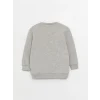 LCW baby Gri Bisiklet Yaka Uzun Kollu Erkek Bebek Sweatshirt 2li