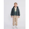 LCW Kids Gri Kapüşonlu Erkek Çocuk Şişme Mont