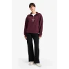 Defacto F7888AXBR34 Bordo Regular Fit Yarım Fermuarlı Baskılı Sweatshirt
