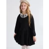 LCW Kids Siyah Bebe Yaka Kız Çocuk Elbise