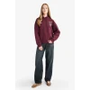 Defacto G3874AXBR171 Bordo Oversize Geniş Kalıp Kapüşonlu Sırt Baskılı Sweatshirt