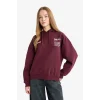 Defacto G3874AXBR171 Bordo Oversize Geniş Kalıp Kapüşonlu Sırt Baskılı Sweatshirt