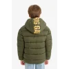 Defacto E9212A8KH444 Haki Erkek Çocuk Su İtici Kapüşonlu Fermuarlı Şişme Mont