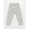 LCW baby Gri Beli Lastikli Kız Bebek Jogger Eşofman Alt