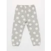 LCW baby Gri Beli Lastikli Kız Bebek Jogger Eşofman Alt