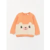 LCW baby Mercan Bisiklet Yaka Kız Bebek Sweatshirt ve Eşofman Alt 2li