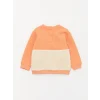 LCW baby Mercan Bisiklet Yaka Kız Bebek Sweatshirt ve Eşofman Alt 2li