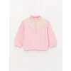 LCW baby Pembe Balıkçı Yaka Uzun Kollu Kız Bebek Sweatshirt ve Pantolon 2li Takım